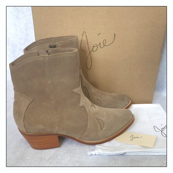 Joie Shoes - NEW Joie Perpetua Suede Western Booties Size 9